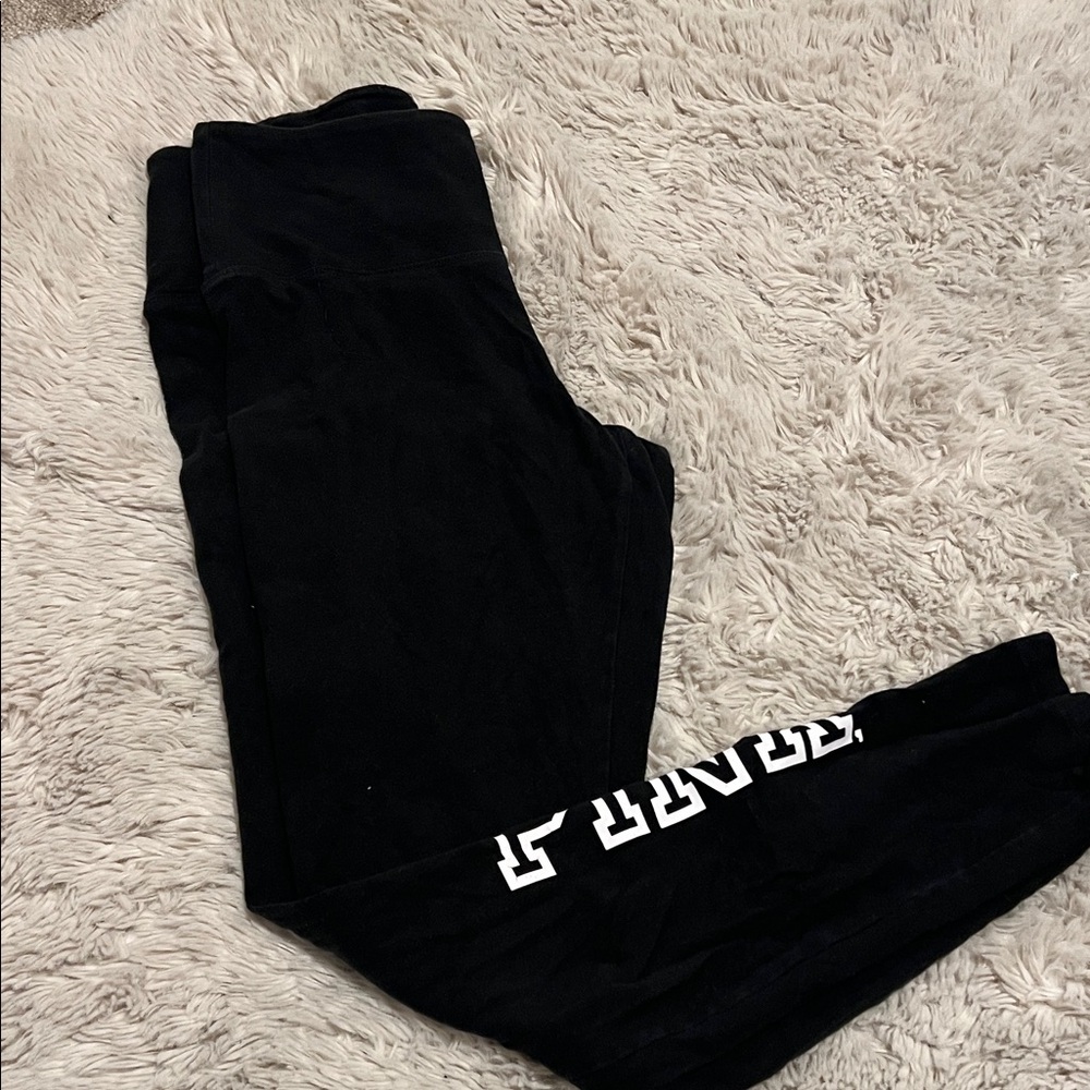 PINK Victoria's Secret Kids Black Leggings